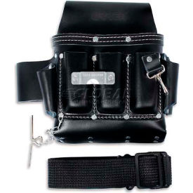 Urrea Industrial Leather Tool Belt, BN133, 7 Pockets
