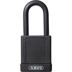 ABUS 74/40 Keyed Alike Lockout Padlock, 1-1/2-Inch Non-Conductive Shackle, Black, 06767 - Pkg Qty 8