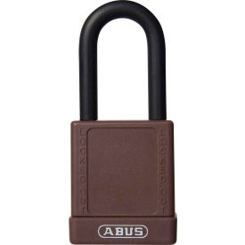 ABUS 74/40 Master Keyed Lockout Padlock, 1-1/2-Inch Non-Conductive Shackle, Brown, 06770 - Pkg Qty 8