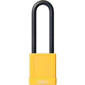 ABUS 74HB/40-75 Keyed Alike Lockout Padlock, Non-Conductive 3-Inch Shackle, Yellow, 06773 - Pkg Qty 8