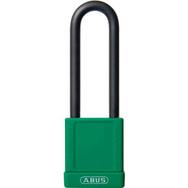 ABUS 74HB/40-75 Master Keyed Lockout Padlock, Non-Conductive 3-Inch Shackle, Green, 06776 - Pkg Qty 6