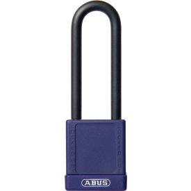 ABUS 74HB/40-75 Keyed Alike Lockout Padlock, Non-Conductive 3-Inch Shackle, Purple, 06777 - Pkg Qty 8