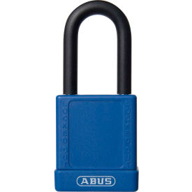 ABUS 74/40 Keyed Different Lockout Padlock, 1-1/2-Inch Non-Conductive Shackle, Blue, 09801 - Pkg Qty 10