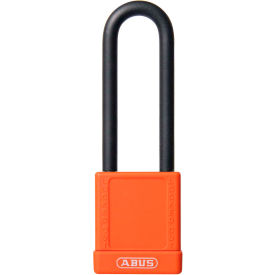 Abus 9843 ABUS 74HB/40-75 Keyed Different Lockout Padlock, Non-Conductive 3-Inch Shackle, Orange, 09843 image.