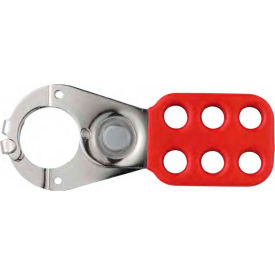 Abus 93101 ABUS ST0801 Steel Safety Lockout Hasp, 1" Jaw w/ tabs, 93101 image.