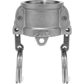 USA SEALING, INC BULK-CGF-67 1/2" 316 Stainless Steel Type DC Coupler with Dust Cap image.