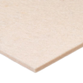 USA SEALING, INC BULK-FS-F1-13 USA Sealing Felt Felt Sheet 12"L x 7"W x 1/16" Thick, White, F1, 30-40A image.