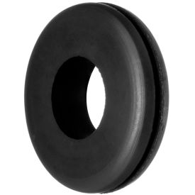 USA SEALING, INC BULK-GMT-SBR-31 SBR Rubber Push-In Grommet for 3/4" Hole ID and 3/32" Edge Thickness - 1/2" ID - Pack of 25 image.