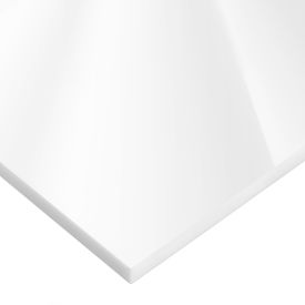 USA SEALING, INC PS-CACC-100 USA Sealing Cast Acrylic Sheet 24"L x 12"W x 3/16" Thick, White image.