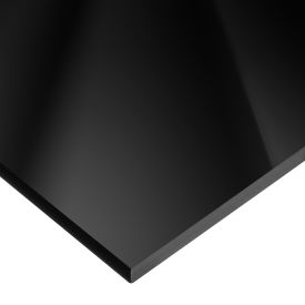 USA SEALING, INC PS-CACC-13 USA Sealing Cast Acrylic Sheet 96"L x 48"W x 1/8" Thick, Black image.