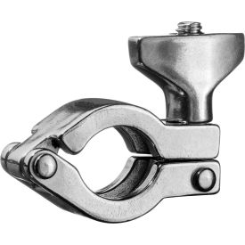 USA SEALING, INC ZUSA-STF-QC-1 304 Stainless Steel Clamp with Wing Nut for Quick Clamp Fittings - for 1/2" and 3/4" Tube image.