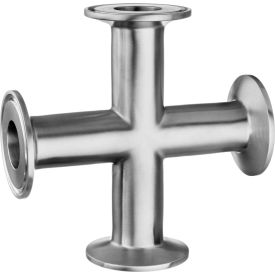 USA SEALING, INC ZUSA-STF-QC-103 304 Stainless Steel Cross for Quick Clamp Fittings - for 2" Tube OD image.