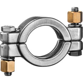 USA SEALING, INC ZUSA-STF-QC-11 304 Stainless Steel High Pressure Clamp with Bolt for Quick Clamp Fittings - for 2" Tube image.