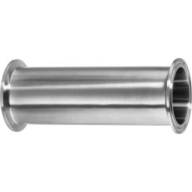 USA SEALING, INC ZUSA-STF-QC-18 4" Long 304 Stainless Steel Straight Connectors for Quick Clamp Fittings - for 1" Tube OD image.