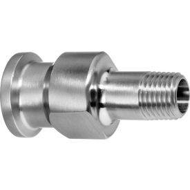 USA SEALING, INC ZUSA-STF-QC-222 304 SS Reducing Straight Adapter, Tube-to-Male Threaded Pipe for 1/2" Tube OD x 1/4" NPT Male image.
