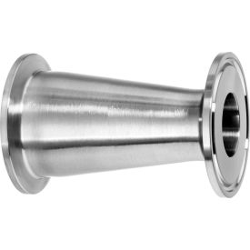 USA SEALING, INC ZUSA-STF-QC-383 316 SS Straight Reducers, Tube-to-Tube for Quick Clamp Fittings - for 1-1/2" x 3/4" Tube OD image.