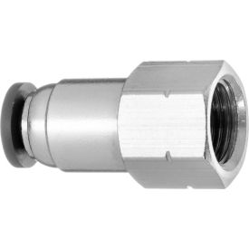 USA SEALING, INC ZUSA-TF-PTC-82 Push to Connect Tube Fitting - Nylon Plastic - Straight Adapter - 3/8" Tube OD x 1/4" NPT Female image.