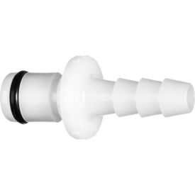Quick Disconnect Tube Ftg Straight Adapter w/Auto Shut-Off - 1/8" Bulkhead Plug x 3/16" Barbed Hose Quick Disconnect Tube Ftg Straight Adapter w/Auto Shut-Off - 1/8" Bulkhead Plug x 3/16" Barbed Hose