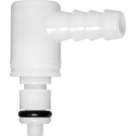 Quick Disconnect Tube Ftg 90 Degree Elbow Adapter W Auto Shut Off 1 8 Plug X 3 16 Barbed Hose Pkg Qty 3