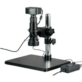 UNITED SCOPE LLC. H800-10MA AmScope H800-10MA 11X-80X Industrial Single Zoom Inspection Microscope with 10MP Camera  image.