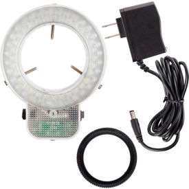 UNITED SCOPE LLC. LED-64S AmScope LED-64S 64-LED Microscope Ring Light with Dimmer image.