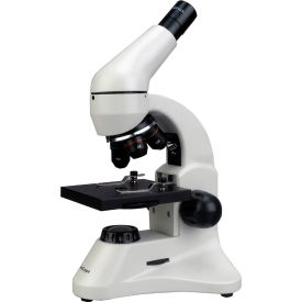 UNITED SCOPE LLC. M120C-2L-PB10 AmScope M120C-2L-PB10 40X-1000X Dual Light Student Compound Microscope with Batteries and Slide Set image.