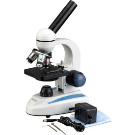 UNITED SCOPE LLC. M158C-E AmScope M158C-E 40X-1000X Biology Science Student Microscope with USB Digital Camera image.