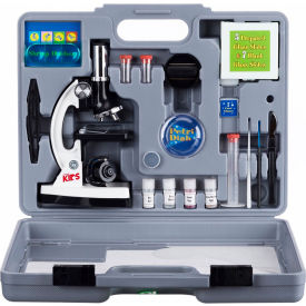UNITED SCOPE LLC. M30-ABS-KT2-W AmScope M30-ABS-KT2-W AMSCOPE-KIDS 52-Piece Microscope Kit with Accessory Set & Case image.