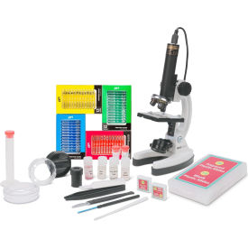 AmScope IQCREW Premium 85+ Piece Microscope, Color Camera, Software Kit with 48 Prepared Slide Set