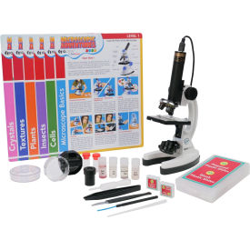 AmScope IQCREW Premium 85+ piece Microscope, Color Camera, Software Kit & Experiment Cards