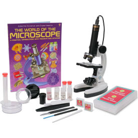 AmScope IQCREW Premium 85+ piece Microscope, Color Camera, Software Kit  & World of Microscope Book