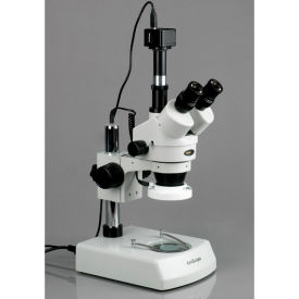 UNITED SCOPE LLC. SM-2TZ-LED-14M AmScope SM-2TZ-LED-14M 3.5X-90X LED Trinocular Zoom Stereo Microscope with 14MP Digital Camera image.