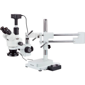 UNITED SCOPE LLC. SM-4TZ-144-10MT AmScope SM-4TZ-144-10MT 3.5X-90X Trinocular Zoom Stereo Microscope with 144-LED Light & 10MP Camera image.