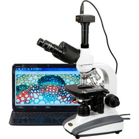 UNITED SCOPE LLC. T360B-P AmScope T360B-P 40X-2000X Biological Compound LED Microscope with 0.3MP Digital Camera image.
