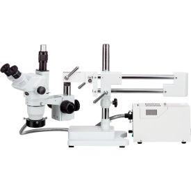 UNITED SCOPE LLC. ZM-4TW3-FOR-9M AmScope ZM-4TW3-FOR-9M 2X-225X Trinocular Boom Stand Stereo Zoom Microscope with 9MP Camera image.