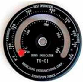 Vogelzang Temperature Gauge With Magnet, TG-01 for Stove Heaters