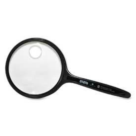 Sparco Products SPR01876 Sparco™ Hand-Held Magnifier, 2X Magnification with 4X Inset, 3.5" Diameter Lens, Acrylic image.