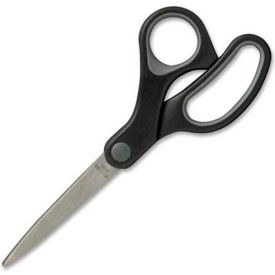 Sparco™ Rubber Grip Scissors 7""L Straight Black/Brown2.5