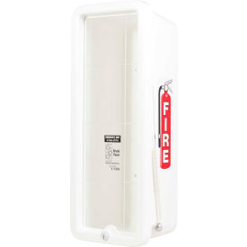CATO INC. 11001-H Cato Chief Plastic Fire Extinguisher Cabinet, Fits 10 Lbs. Extinguisher, White image.
