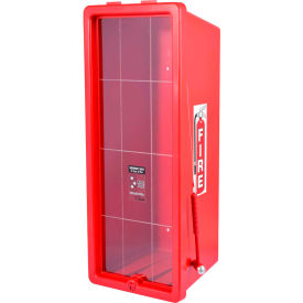 CATO INC. 12051-H Cato Chief Plastic Fire Extinguisher Cabinet, Fits 20 Lbs. Extinguisher, Red image.
