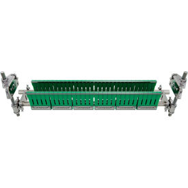 InterQuip IQBC1200 Belt Double Bladed Scraper/Finger Cleaner Standard For 0"-48"Wide Green 