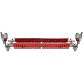 InterQuip IQBC1200 Belt Double Bladed Scraper/Finger Cleaner For 0"-48" Wide Red 