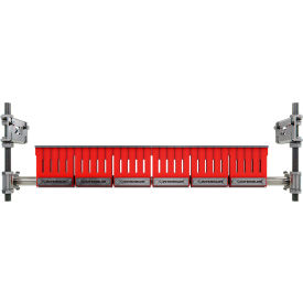 InterQuip IQBC1200 Chevron Belt Scraper/Finger Cleaner For 0"-48" Wide Belt w/ Stainless Steel Tips 