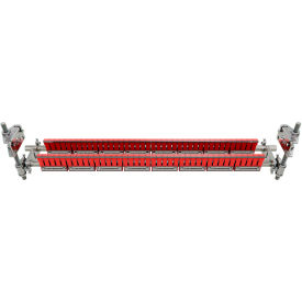 InterQuip IQBC1500 Double Bladed Scraper/Finger Cleaner For 0"-60" Wide Belt Red 