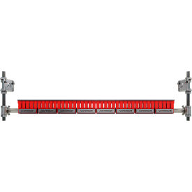 InterQuip IQBC1500 Smooth Belt Scraper/Finger Cleaner For 0"-60" Wide Belt w/Stainless Steel Tips 