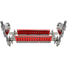InterQuip IQBC600 Double Bladed Scraper/Finger Cleaner For 0"-24" Wide Red 