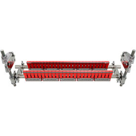 Belt Double Bladed Scraper/Finger Cleaner For 0"-36" Wide Belt, Red view 2