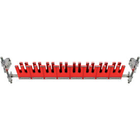 InterQuip IQBC1500 Cleated Belt Scraper/Finger Cleaner For 0"-60" Wide Belt w/ Stainless Steel Tips 