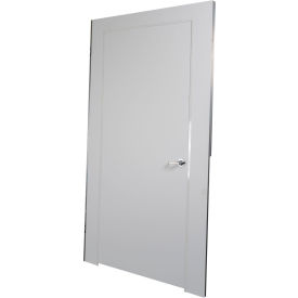 Signature Wall Solutions F-SD-ABS-08-48-W SwiftWall® Flex Single Door Panel with Adjustable Height, Class A & C, 103"H, White image.