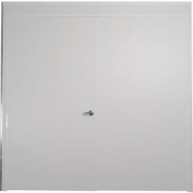 Signature Wall Solutions P-DD-ABS-08-W SwiftWall® Pro Double Door Panel, Class C, 4W x 8H, White image.